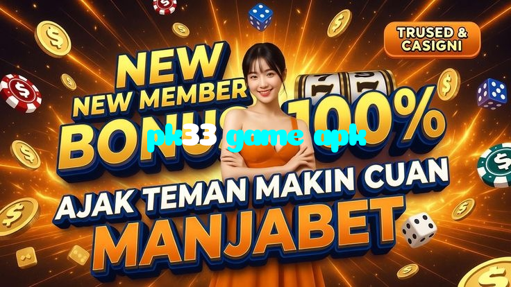 pk33 game apk casino presented on mobile device in Pakistan with slots and live games